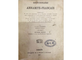 Từ điển Dictionnaire Annamite-Francais - J. F. M. Génibrel (Saigon 1898)